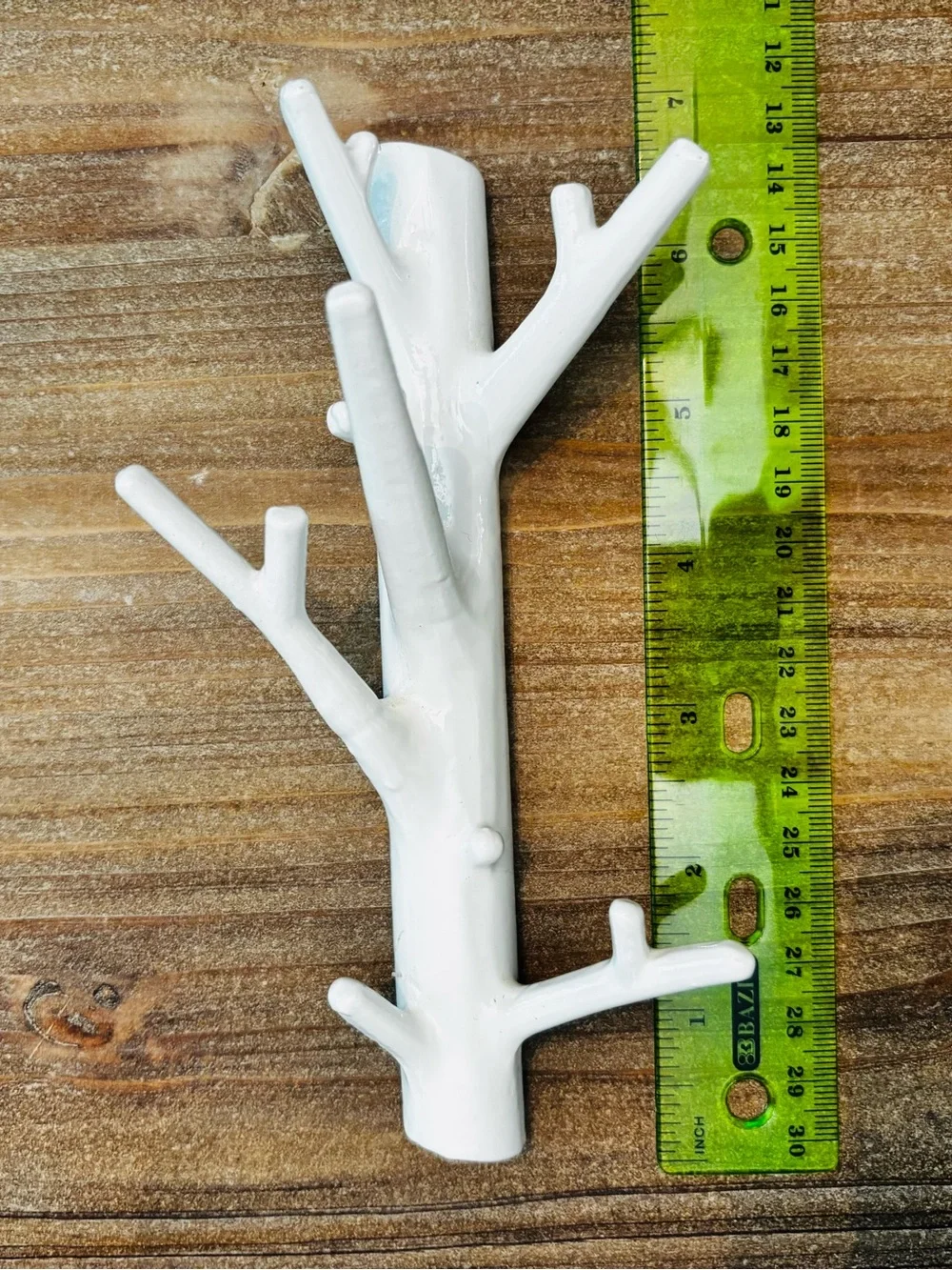 White Bosign Ceramic Branch Wall Hook - Jewelry/key Decorative Holder Wall Decor